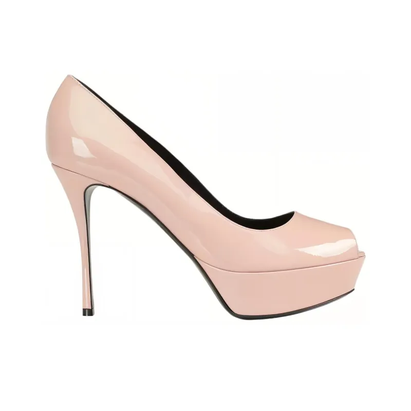 SERGIO ROSSI Sr Godiva Slim Heel High Heels 7.5cm Women's Pink-1