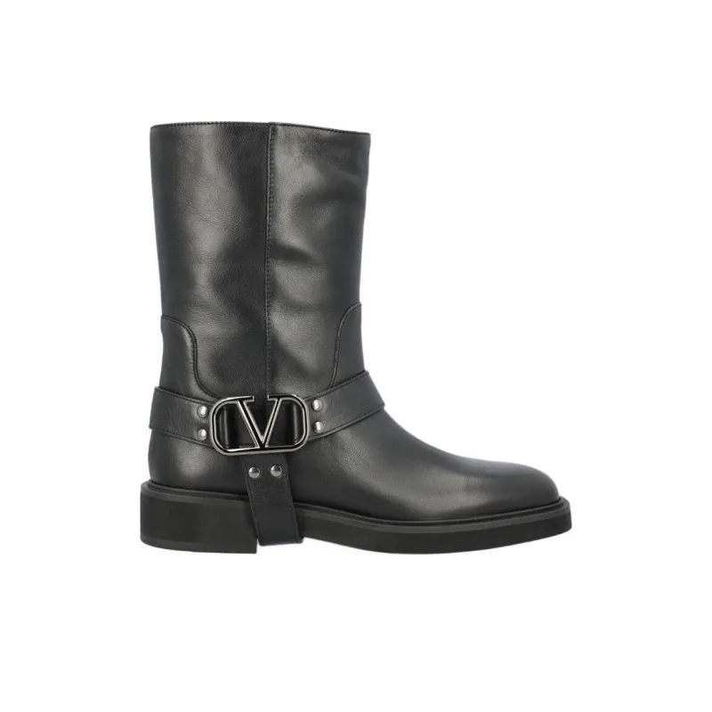 Valentino VLogo Signature Round Toe Boots Women's-1