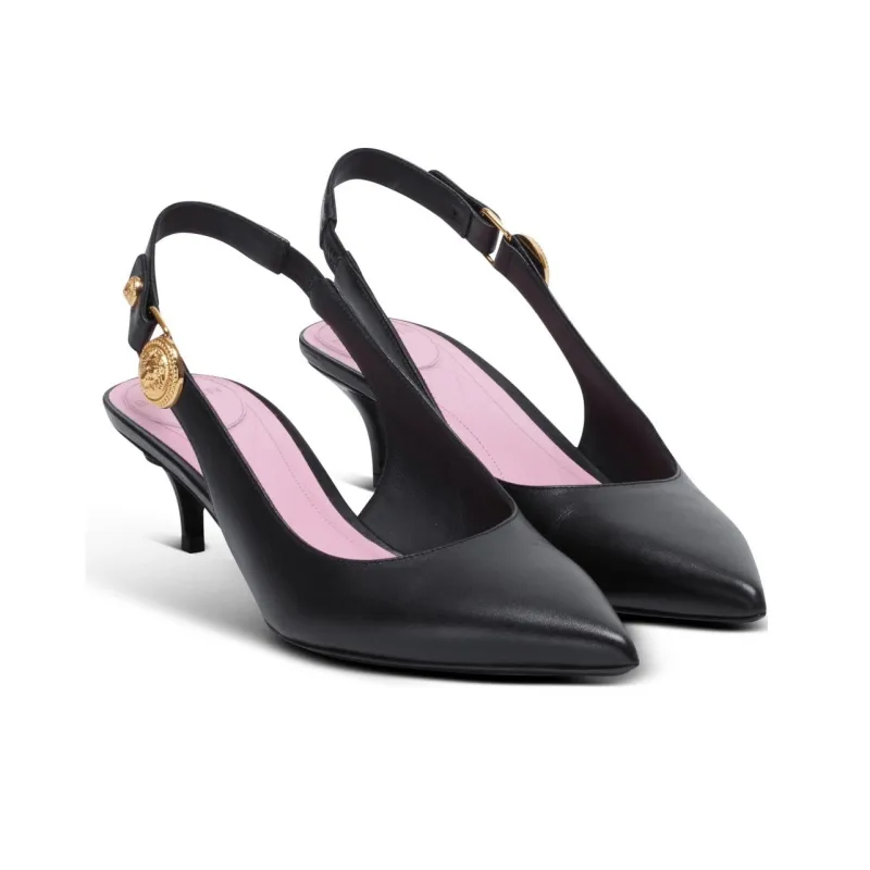 BALMAIN Eva 50mm Leather Slingback Pumps-2