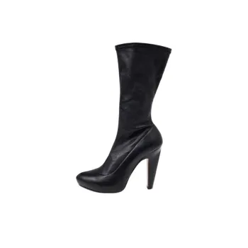 Alexander McQueen Pointed Toe Platform Boots Women's