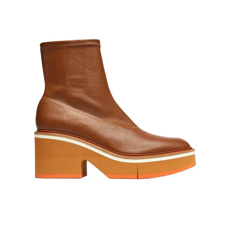 CLERGERIE ALBANE Ankle Boots 7.5cm Women's Brown-1