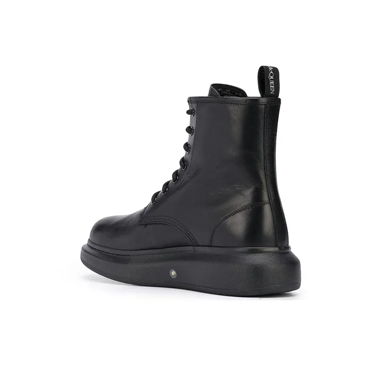 Alexander McQueen Ankle Boots Men Black-3