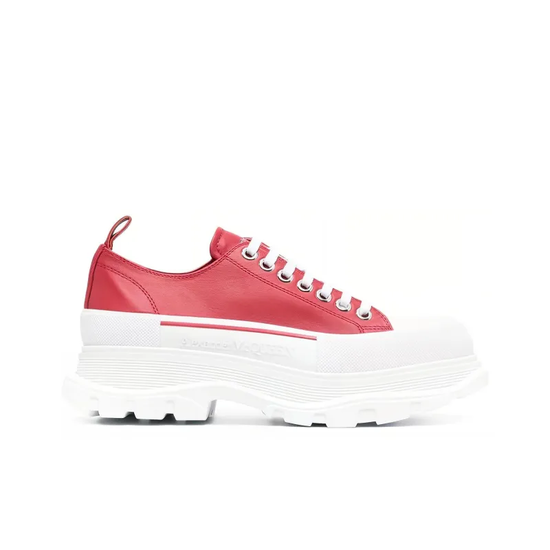 Alexander McQueen Tread Slick Sneakers 'Red White'-1