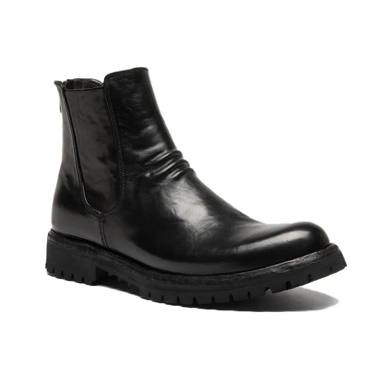 Officine Creative Ikonic Short Chelsea Boots Men's Black-1