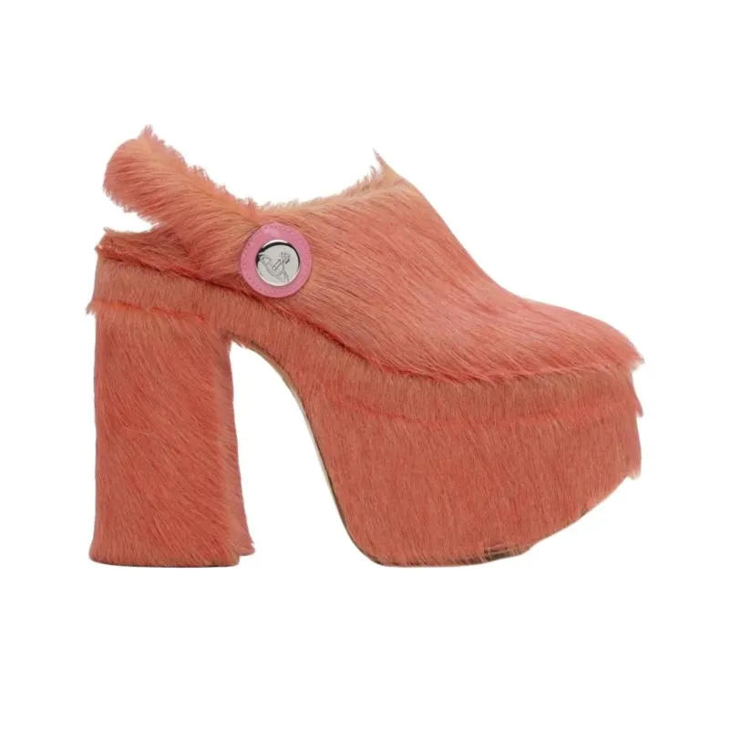 Vivienne Westwood Chunky Heel High Heels 12.7cm Women's Pink-1