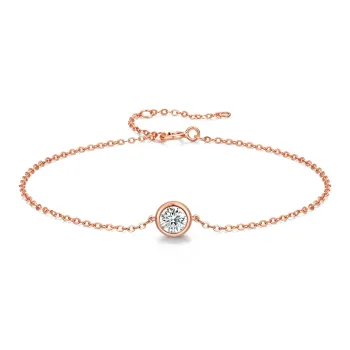 MITHAOL KUSC S925 Silver Plated 18k Gold Bracelets Women's