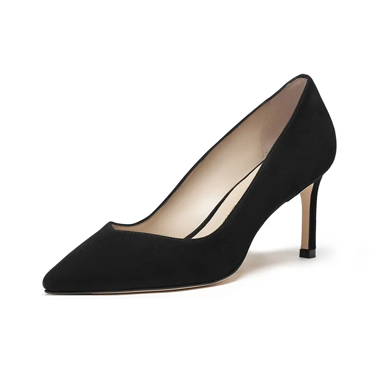 Stuart Weitzman/SW Anny 70 Slim Heel High Heels Women's Black-2