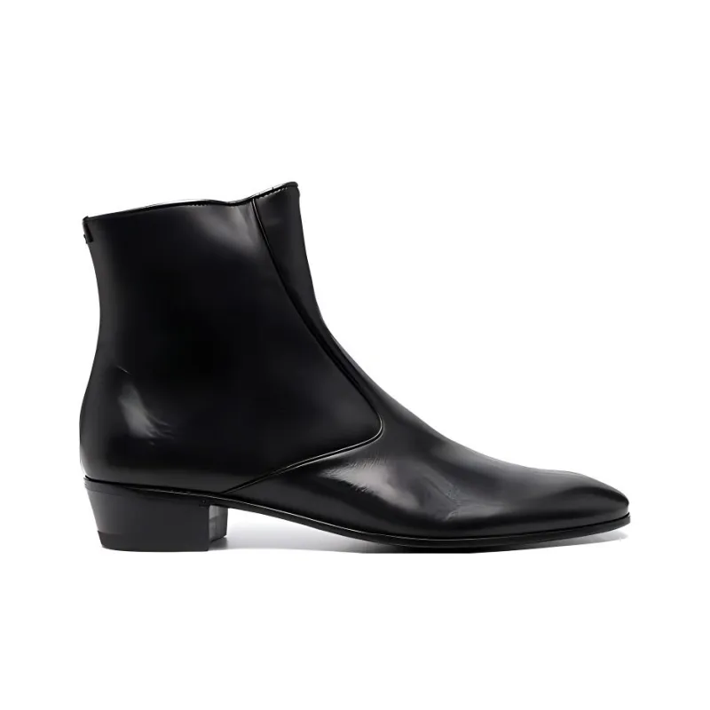 Lidfort Ankle Boots 3.5cm Men's Black-1