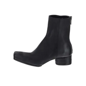 UMA WANG 45mm Zip-up Leather Ankle Boots