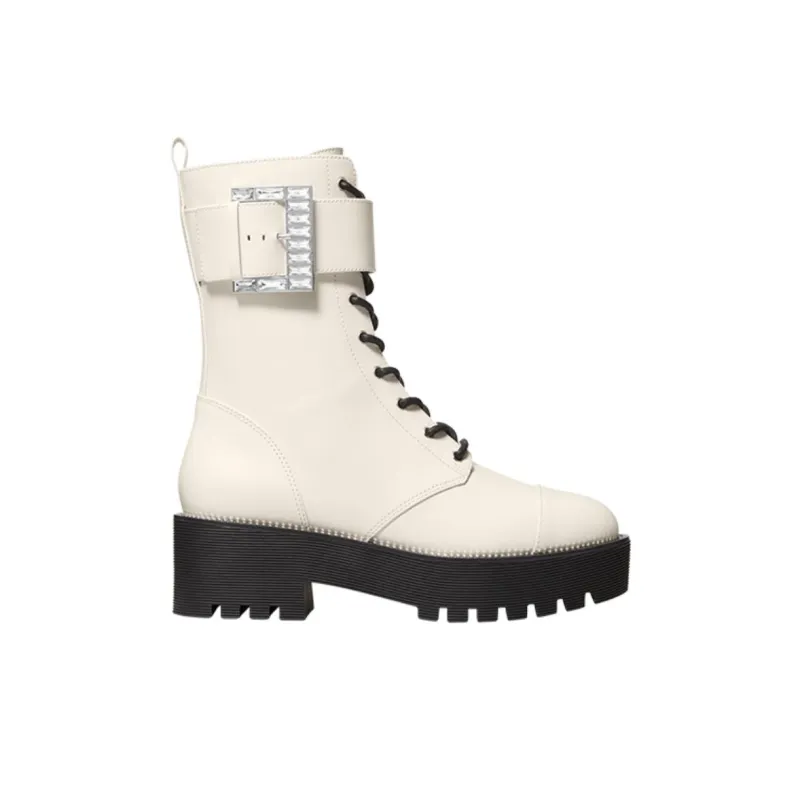 MICHAEL KORS Bryce Ankle Boots Women's Milk White-1