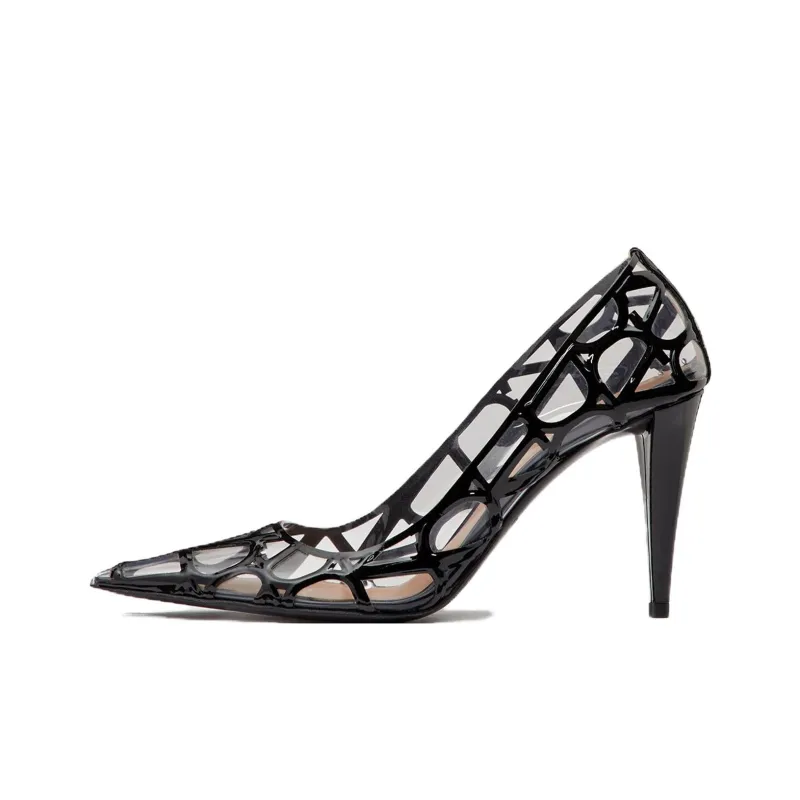 Valentino VLogo Pointed Toe Pumps-0