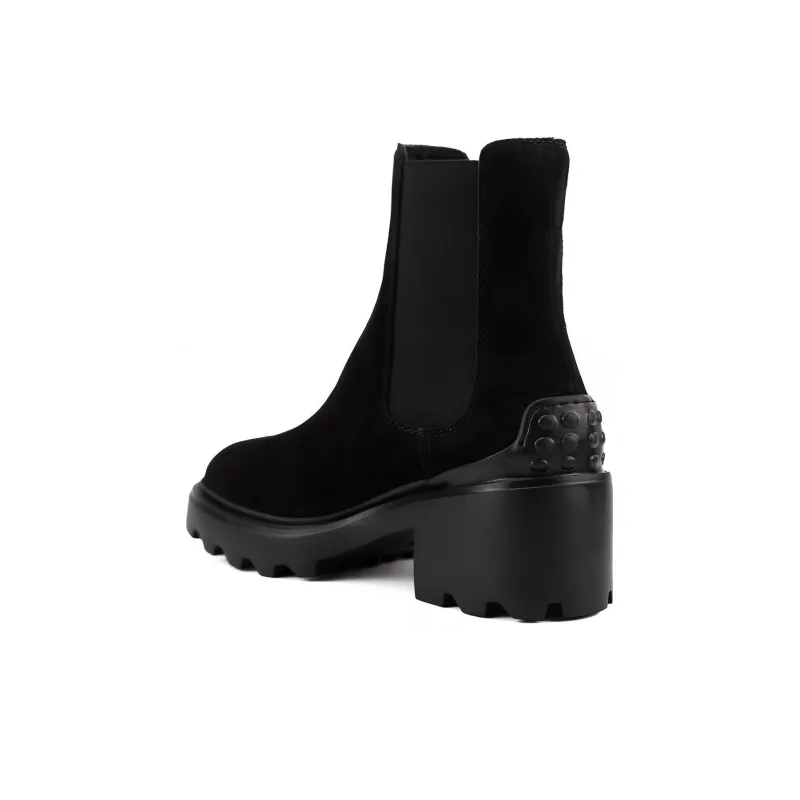 TOD'S Round Toe Chelsea Ankle Boots Women's-2