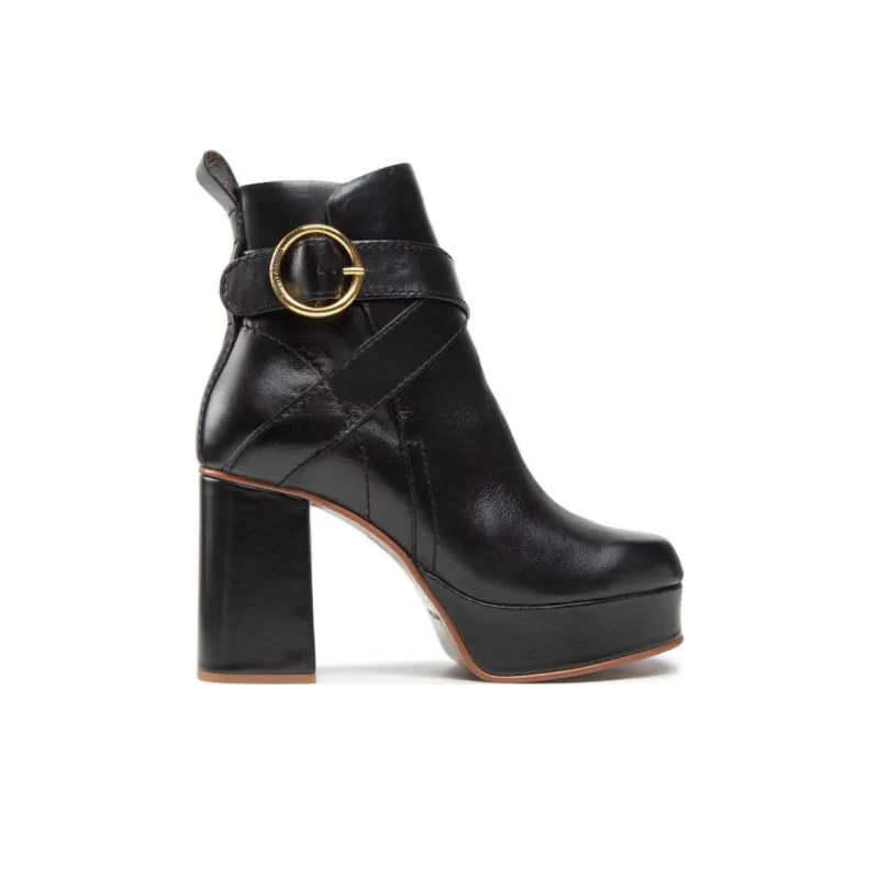 See By Chloe Fashion Ankle Boots 9cm Women's Black-1