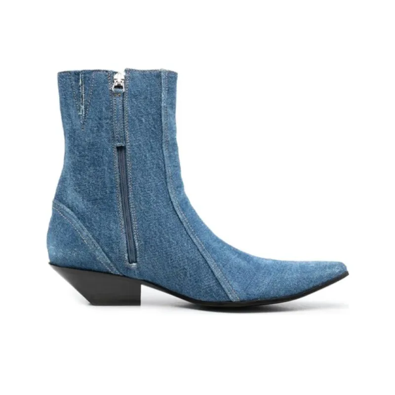 Acne Studios Ankle Boots Women's Denim Blue-1