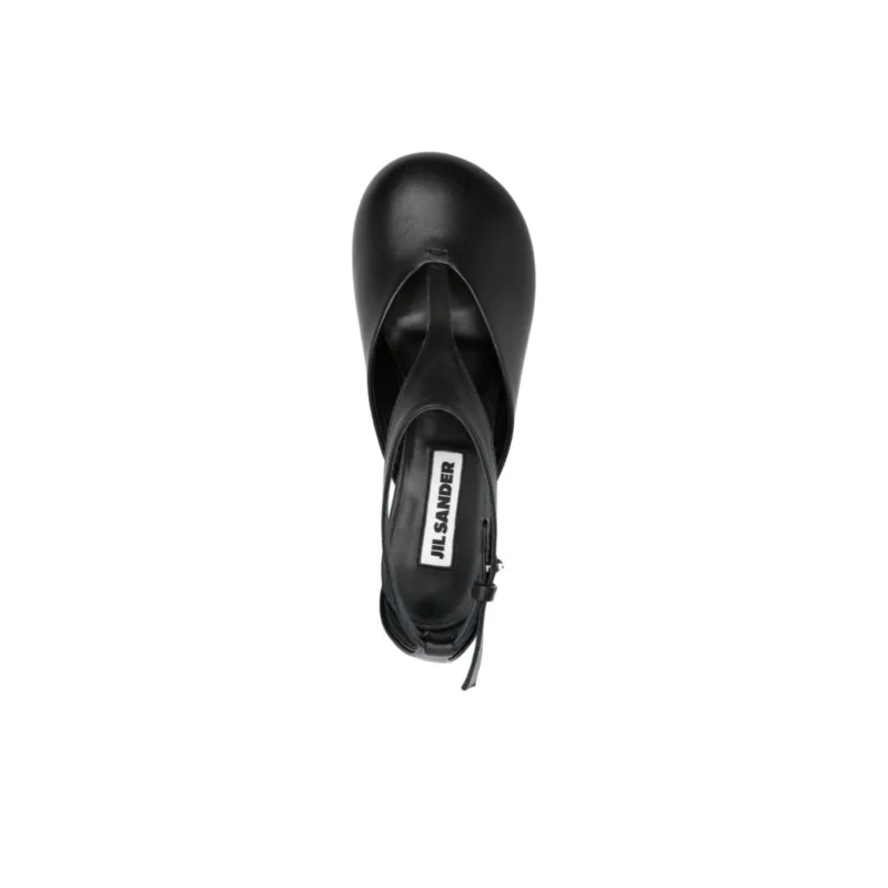 JIL SANDER 65mm Leather Pumps-4
