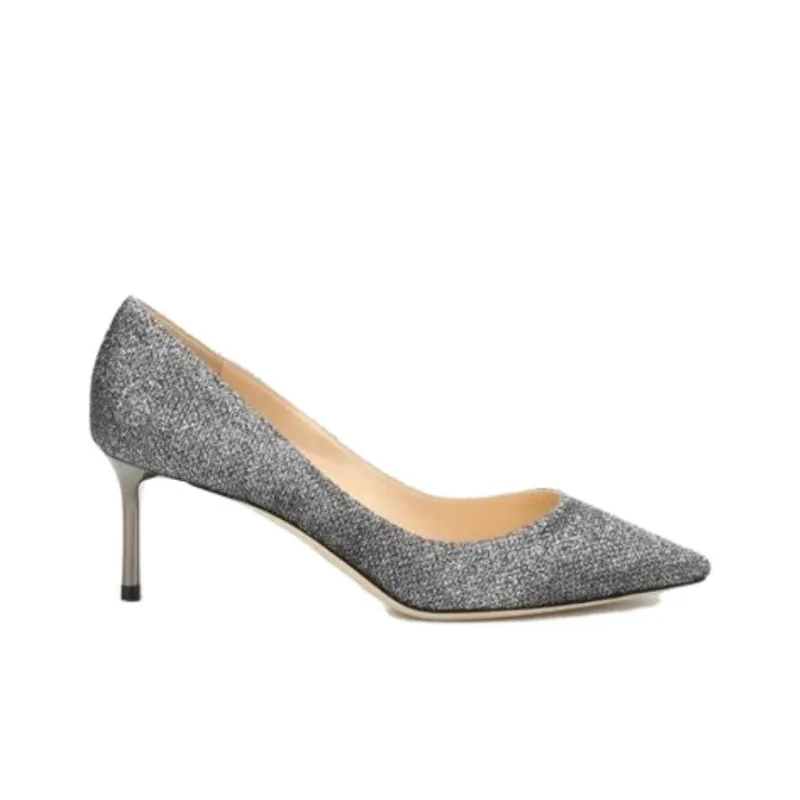 Jimmy Choo ROMY 60 Slim Heel High Heels Women's Gray-1