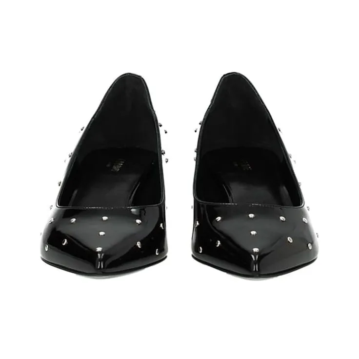 CELINE High Heels Women's Low-Top Black-3