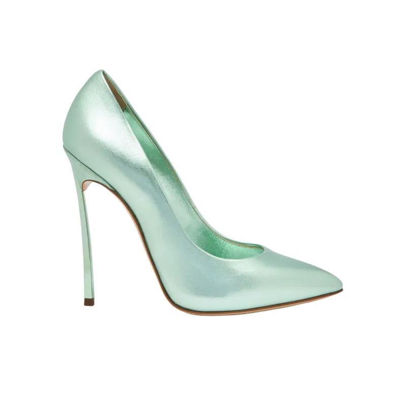 Casadei Blade Flash 130mm Leather Pumps-1