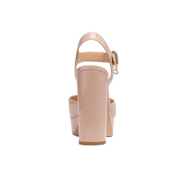 COACH Isabelle Chunky Heel High Heels Women's Pink-3