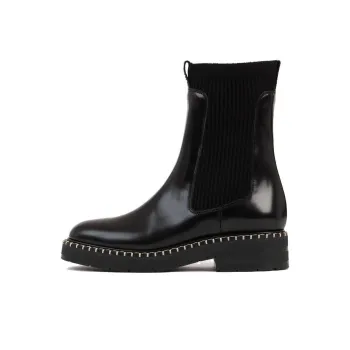 Chloé Noua Decorative stitch Leather Boots