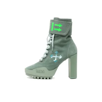 OFF-WHITE Ankle Boots 11cm Women's Green