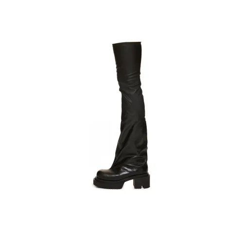 RICK OWENS Bogun 78mm Leather Flared Boots