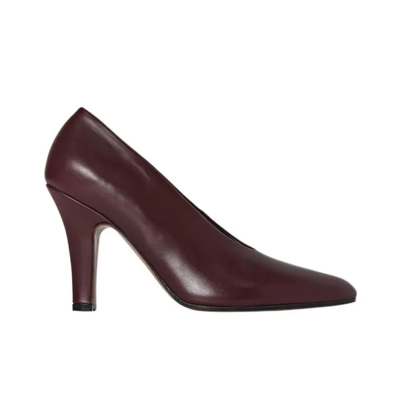 THE ROW Prudens Slim Heel High Heels 8.9cm Women's Deep Eggplant Purple-1