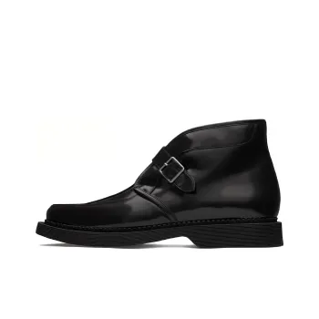 SAINT LAURENT Leather Creeper Boots
