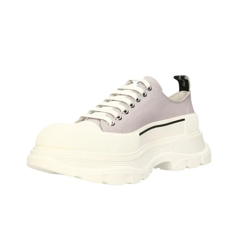 Alexander McQueen Tread Slick Canvas Sneakers 'Lilac White'-2