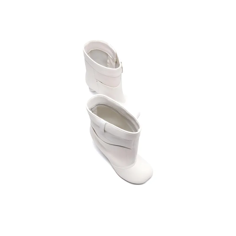 LOEWE Toy Ankle Boots 4.5cm Women's White-3