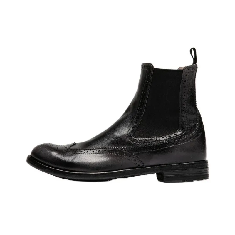 Officine Creative Lexikon 151 Short Chelsea Boots 3cm Women's Black-0