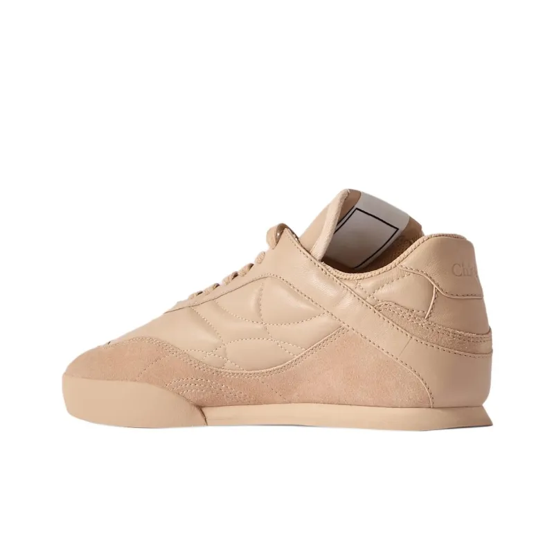Chloe Kick Low Top Skateboard Shoes Women's Beige-2