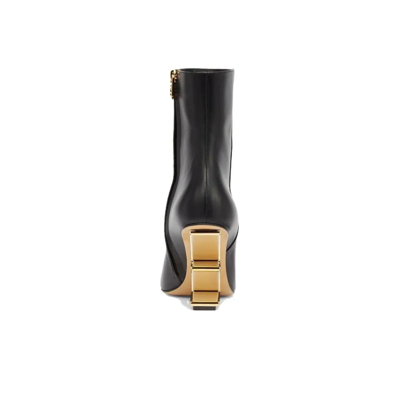 FENDI First F Shaped Heel Ankle Boots Women's-3