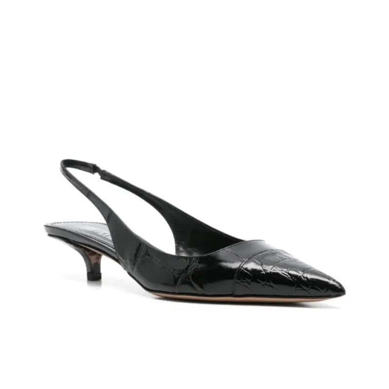 Paris Texas Miranda Slim Heel Casual Single Shoes 3.5cm Women's Black-2