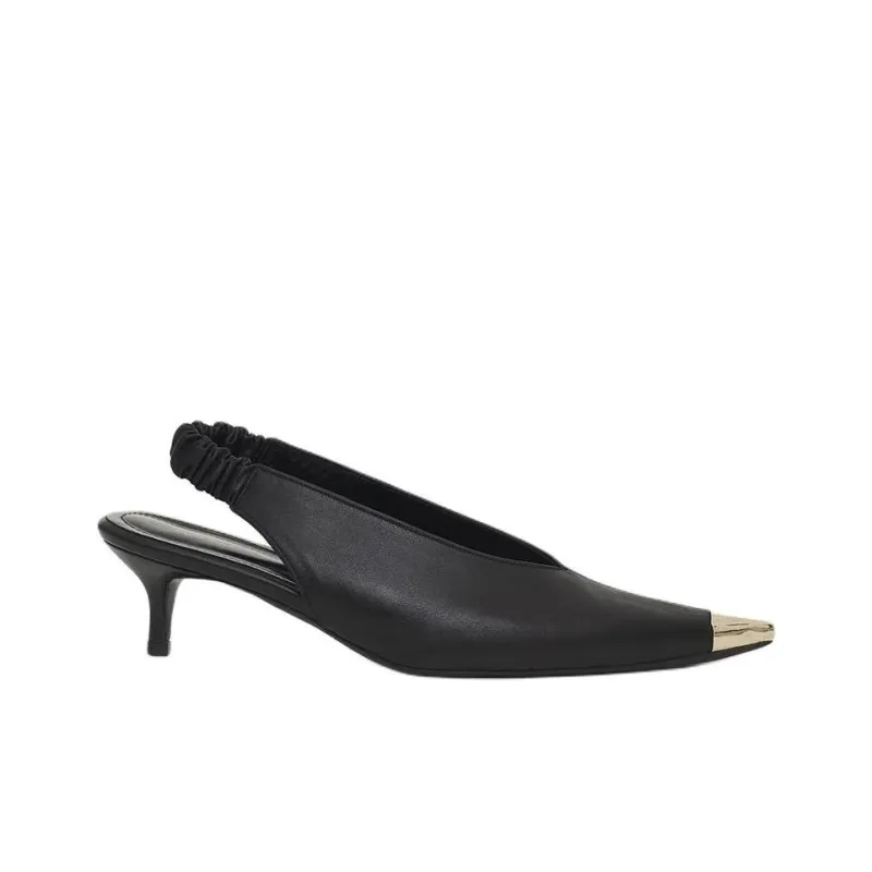 Anine Bing NINA Slim Heel High Heels 6cm Women's Black-1