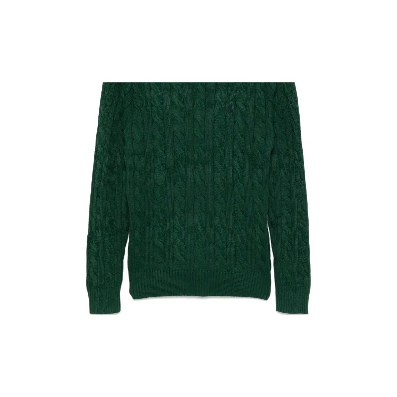 Polo Ralph Lauren Logo Embroidered Cable Knit Jumper-4