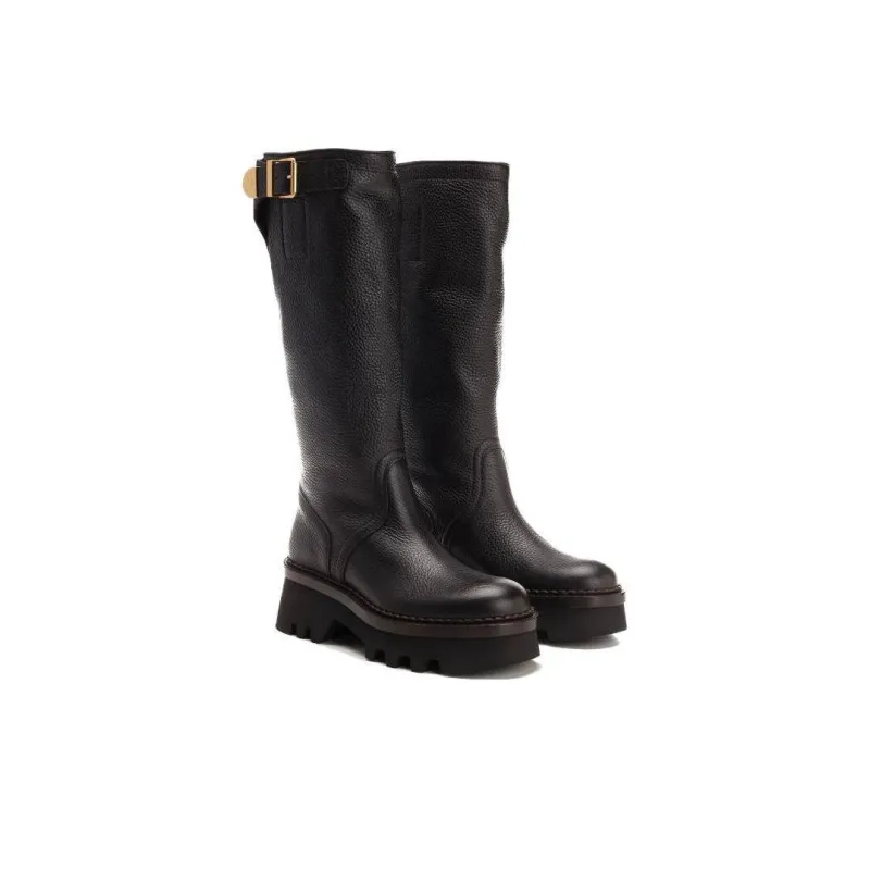Chloe Knee high Boots Women's Black-2