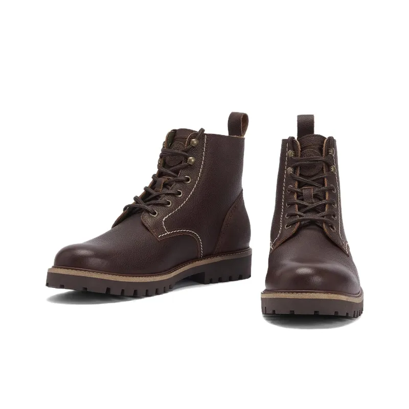 BARBOUR Foggy Ankle Boots 3cm Men's Brown-2