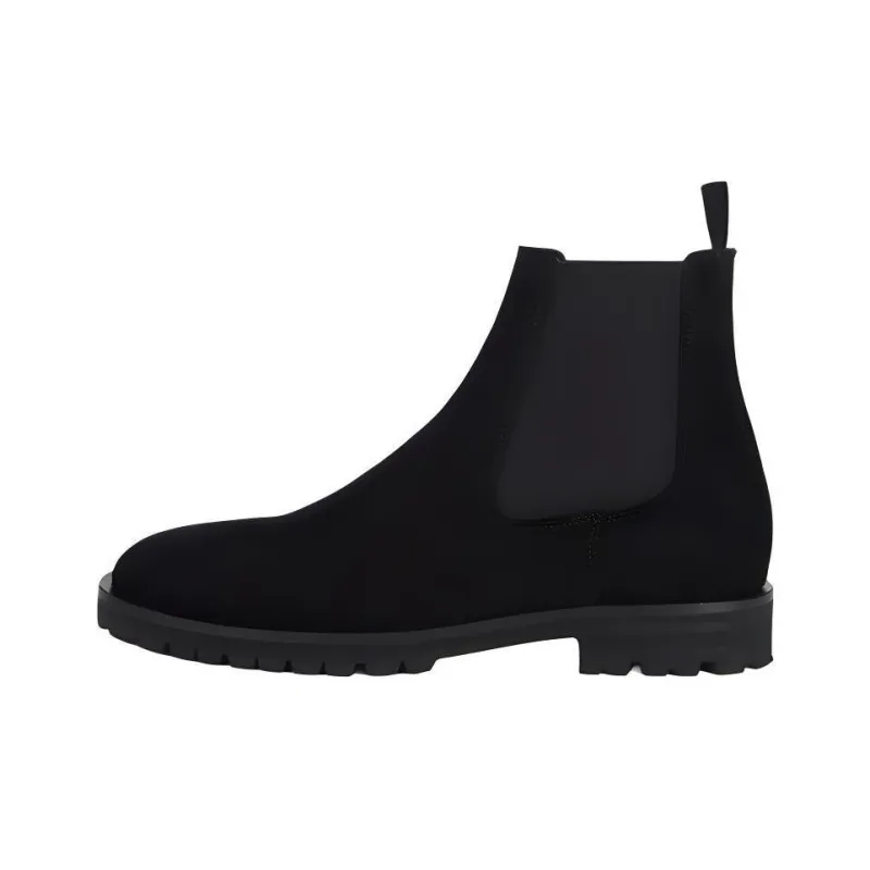 Kurt Geiger London Hunt Short Chelsea Boots Men's Black-0