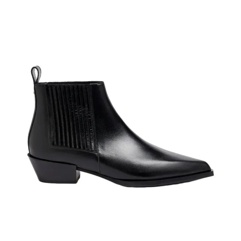 Aeyde Bea Ankle-Length Chelsea Boots 4cm Women's Black-1
