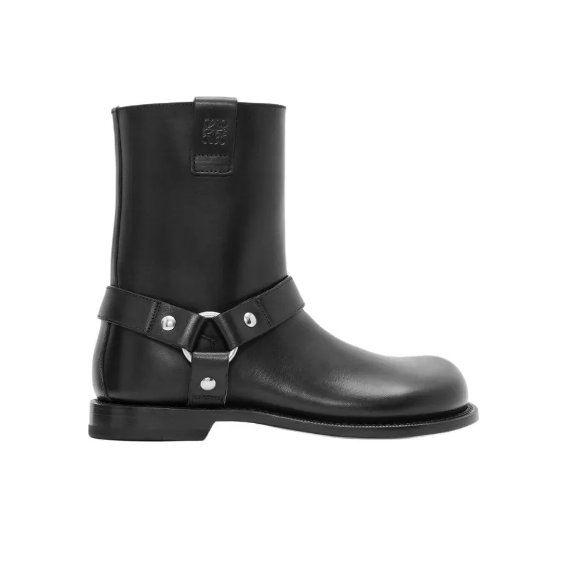 LOEWE Campo Ankle Boots 3cm Men's Black-1
