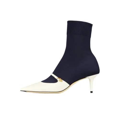 Jimmy Choo Carolyn Ankle Boots 6cm Women's Marine Blue