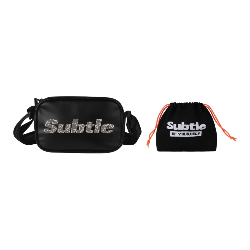 Subtle Polyvinyl Chloride Crossbody Bag Trumpets Unisex Jasper/Black-8