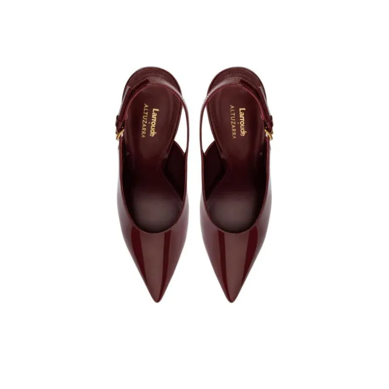 ALTUZARRA x Larroude Slim Heel High Heels 10.5cm Women's Burgundy-3