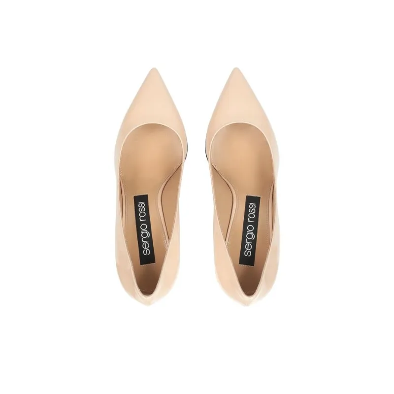 SERGIO ROSSI Godiva 90mm Leather Pumps-4