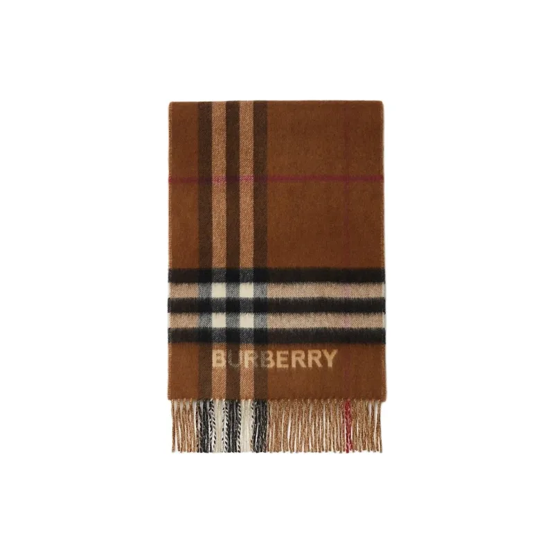 Burberry Two tone Checked Cashmere Scarf-4