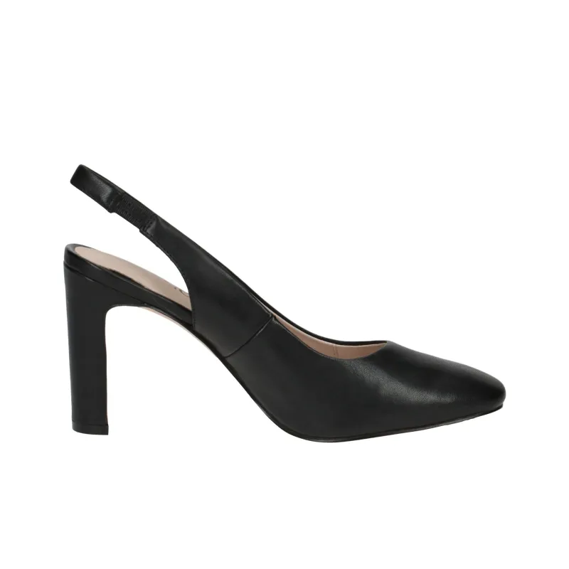 CAPRICE Twiggy Chunky Heel High Heels 8.5cm Women's Black-1
