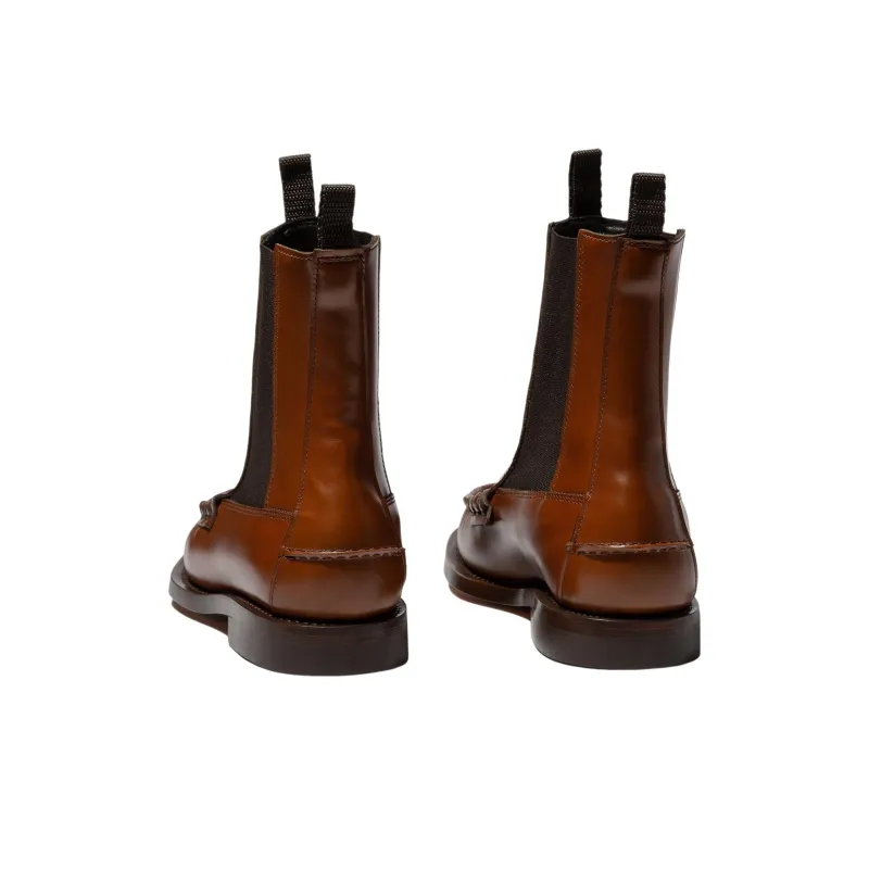 Hereu Alda Short Chelsea Boots Women's Brown-3