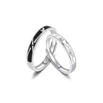GLOIRE S999 Fine Silver Rings Unisex Exquisite And Luxurious Niche Design Advanced Touch Romantic Date Commute Style