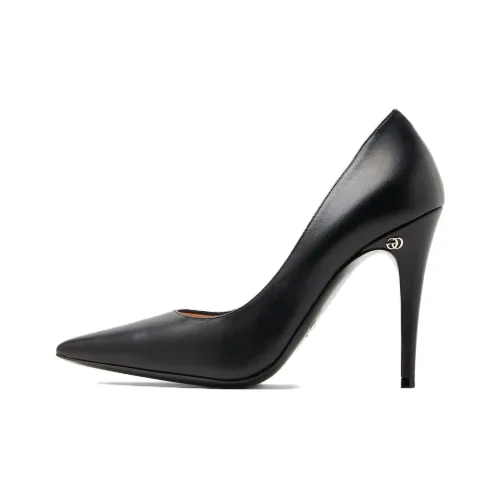 GUCCI Slim Heel High Heels 10.5cm Women's Black